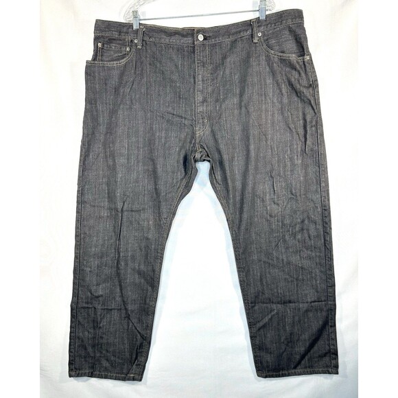 Levi’s 559 Big & Tall Relaxed Fit Straight Leg Denim Jeans Gray Men’s Sz 50x28 - Picture 1 of 8